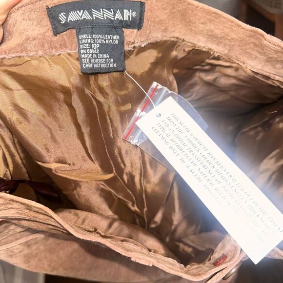 Vintage Savannah 100% Leather Pants - Picture 3 of 3